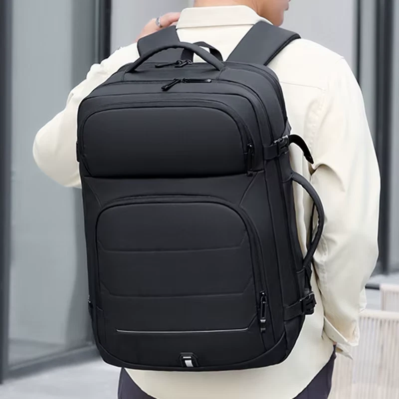 Laptop Rucksack Herren 17 Zoll erweiterbar wasserdicht USB Schul & Reise Tasche - Bild 2 von 4