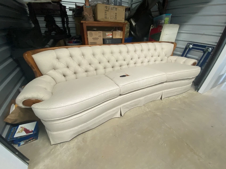 sofá sofá antiguo hecho por casa de curry de arce retapizado Foto 4 de 4