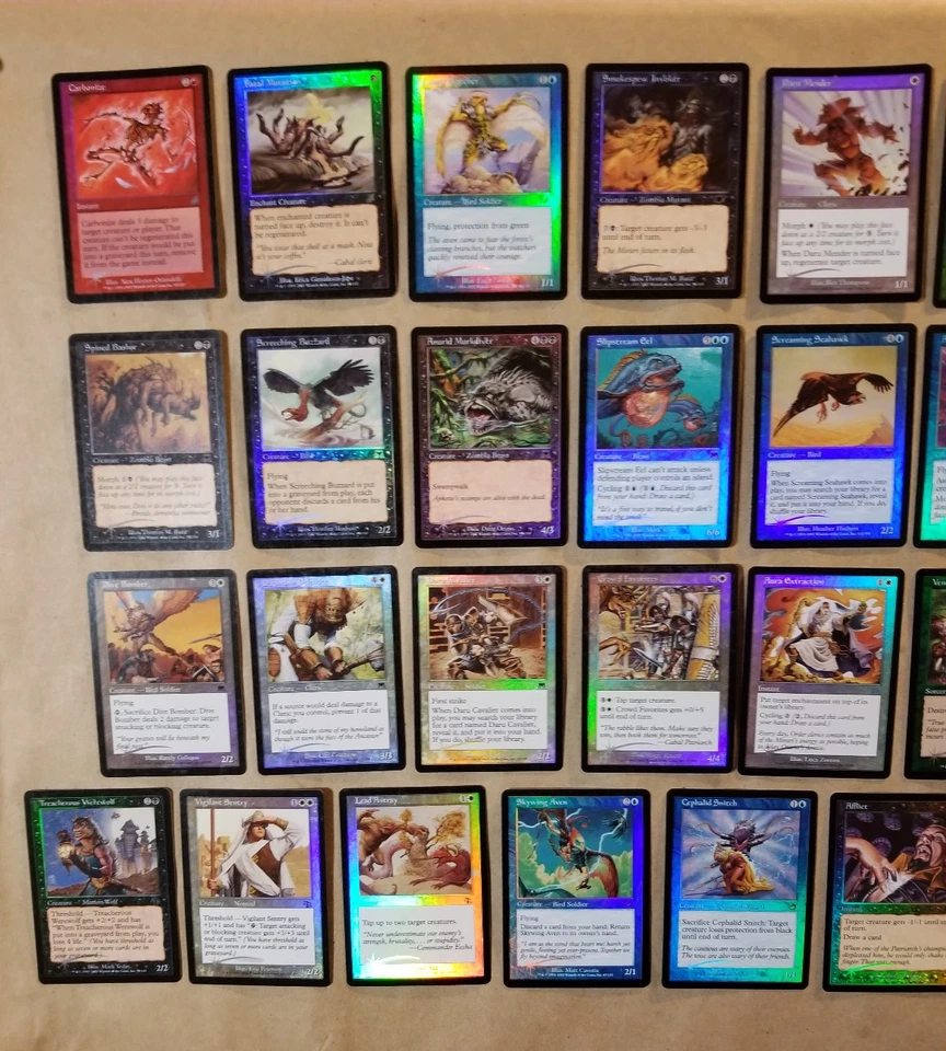 MTG Magic Lot of 37 Old School Vintage Original Retro Frame FOIL Cards (MP/LP) - Image 3 of 4