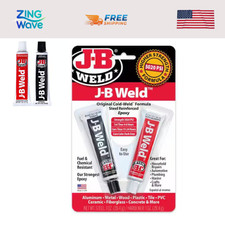 Strongest Metal Steel Aluminum Bond Adhesive Cold Weld Reinforced Epoxy Glue 2oz