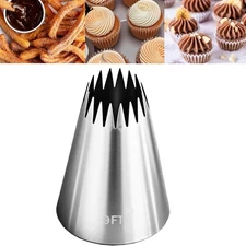Churro Piping Tip Stainless Steel 9FT Large Icing Tips Pastry Decorating