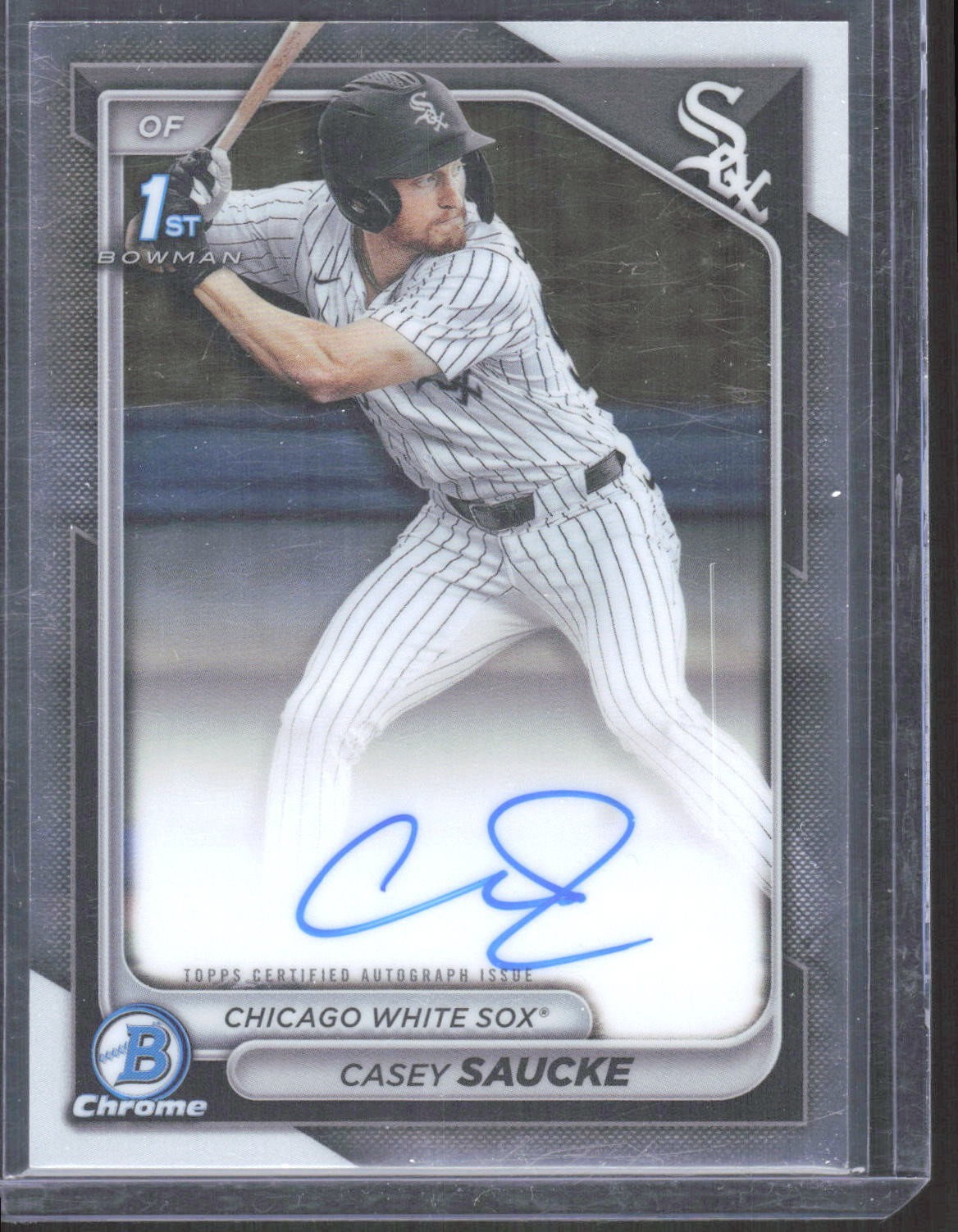 2024 1st Bowman Chrome Auto CASEY SAUCKE - Chicago White Sox