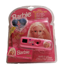 Barbie CAMERA 4 Pc Photo Fun Set Mattle 1997 Brand New Unopened Factory Seal
