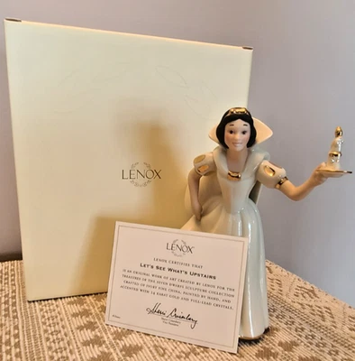 Lenox Disney Snow White Let's See What's Upstairs Figurine 7"H New In Box COA - Image 1 of 4