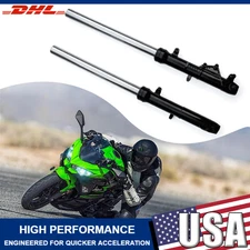 Pair Front Shock Absorber Fork Suspension Set For 2018-2024 NINJA 400