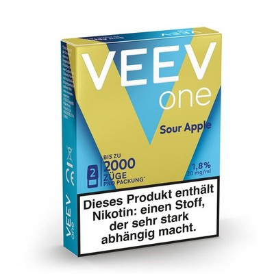 VEEV one Pod SOUR APPLE 20mg/ml Nikotin à 2 Pods