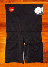 ASSETS by SPANX Black Shaping High Waist Shorts 3 Hearts Level NWT Size LARGE