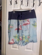Hang Ten Men's Board Shorts Swim Trunks - Size 34 - Flamingo