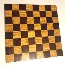 LARGE HANDCRAFTED WOODEN CHESS BOARD, FREE SHIPPING