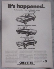 1976 Vauxhall Chevette Original advert No.1