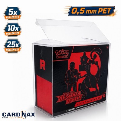 PET Schutzhülle Pokémon TCG Top / Elite Trainer Box TTB / ETB | 0,5 mm | DE/EN