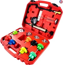 14PCS Pressure Leak Tester Tool Kit, Radiator Pump Pressure Tester Kit for