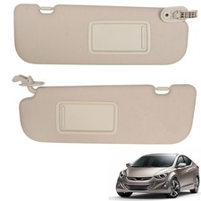 2Pcs Sun Shade Visor with Makeup Mirror for E lantra 2011 2015 852103X000