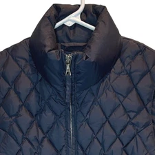 Tommy Hilfiger Quilted Down Vest XS Navy Blue Puffer Jacket Fleece lined
