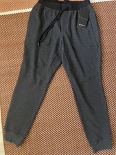Men's heathered black At Ease Jogger Pants Medium NWT Lounge Comfy Casual