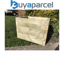 Bespoke Outdoor Devonshire Timber Wooden Planter Garden Flower Trough Plant Pot