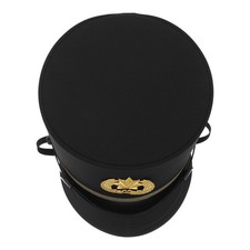 Conductor Hat Christmas Engineer Cap Black Train Uniform Accessory