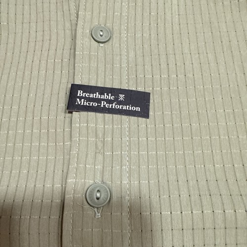 Roark Bless Up SS Woven Shirt Sage Green Mens Size Large NWT $89 Perforated - Picture 5 of 8