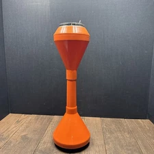 Vintage Italian Space Age Atomic Orange Smoking Stand Ashtray