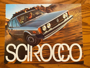1976 Volkswagen VW Scirocco Sales Brochure - Full Color Specs and Options - Nice