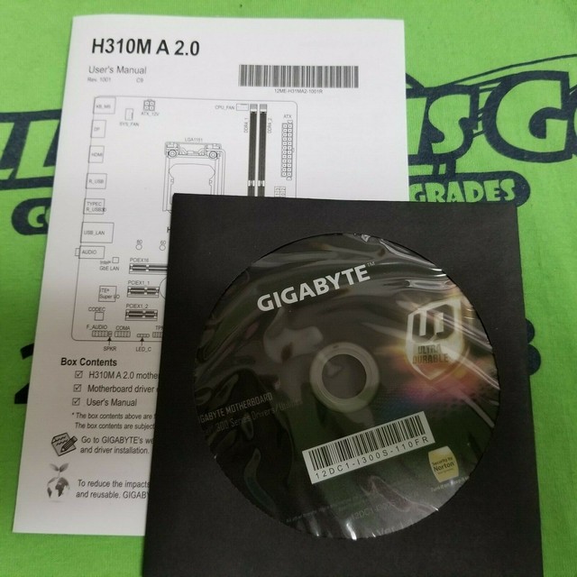 GIGABYTE H310M A 2.0 Motherboard Manual & Driver CD eBay