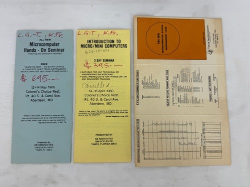 Vintage Texas Instruments 990/189 Microcomputer Board w/ User Guides - Read - Afbeelding 11 van 17