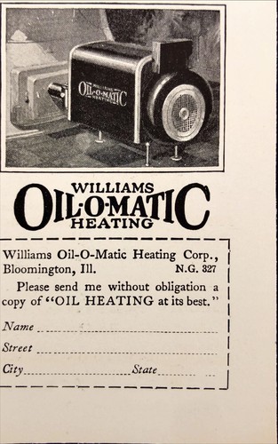 1927 Williams Oil-O-Matic Heating Oil Burner Original Vintage Print Ad - Picture 4 of 4
