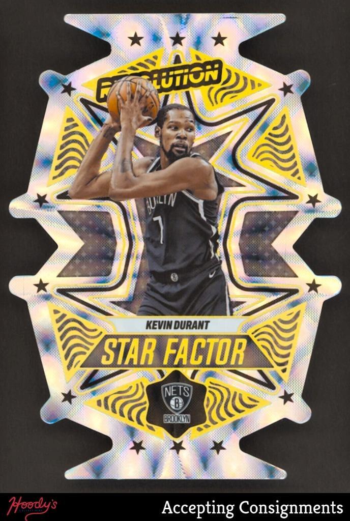 2022-23 Panini Revolution Star Factor #12 Kevin Durant DIE CUT NETS