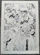 PUBLISHED ORIGINAL TIM TYLER INKED PG WHEELA BIKER BITCH OF THE APOC FANTAGRAPH