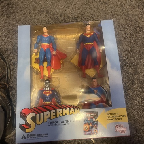 Dc direct Superman Through the Ages Boxed Figure Set New DC Comics  2006 - Picture 1 of 15