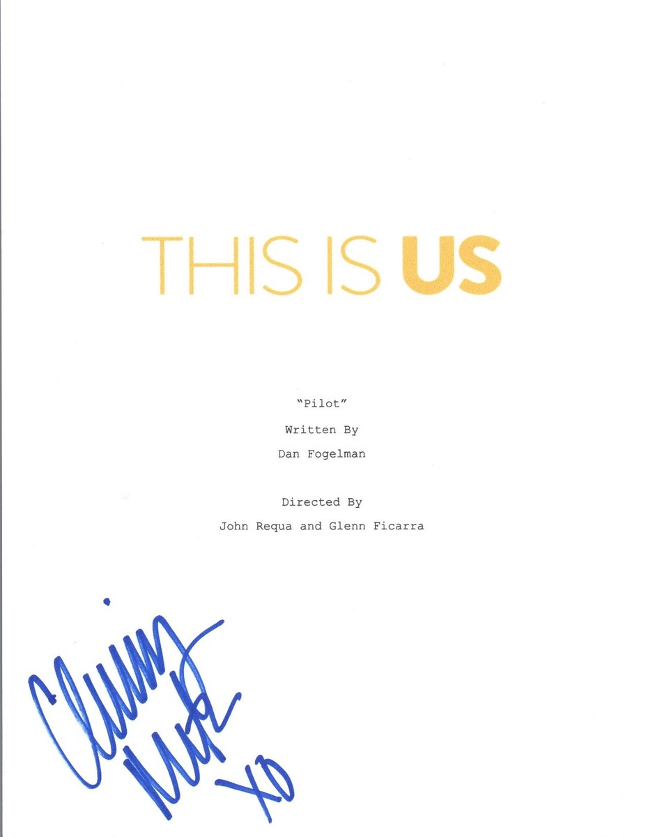 Chrissy Metz Signed Autographed THIS IS US Full Pilot Episode
