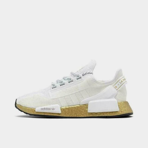 adidas nmd gold and white