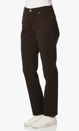 Gloria Vanderbilt Women's Amanda Classic High Rise Coffe Roast 16 Size - Picture 4 of 6