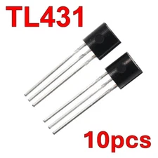 10pcs TL431 Programmable Shunt Voltage Regulator TO-92 GENERIC US Ship