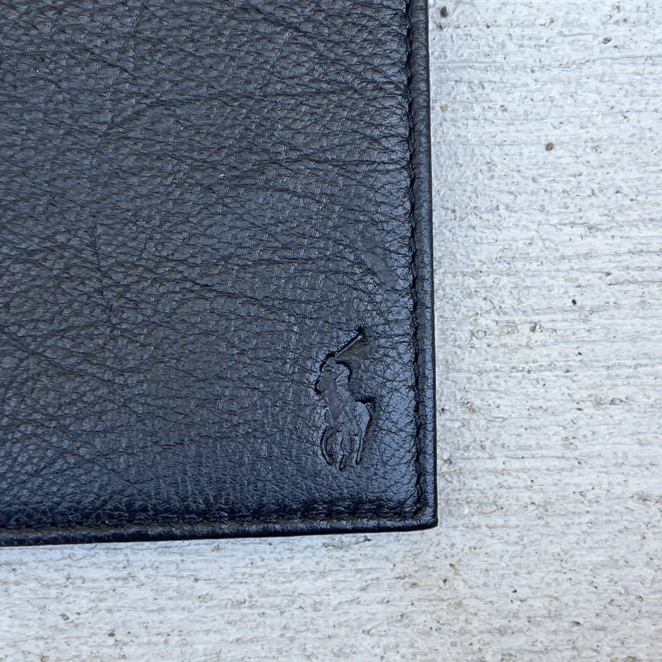 Funda de cuero para tableta Polo Ralph Lauren negra $145 (¡SE ENVÍA AL DÍA SIGUIENTE!) Foto 2 de 4