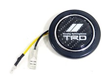 2 Carbon Fiber Steering Wheel Horn Button For Toyota Scion