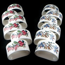 12 RONDS DE SERVIETTE Porcelaine BOTANICA par VILLEROY & BOCH, limoges/sevres...