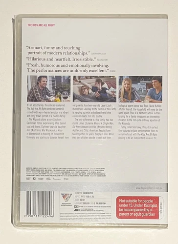 The Kids Are All Right DVD - NEW & SEALED - Region 4 - FREE POST - Picture 2 of 2