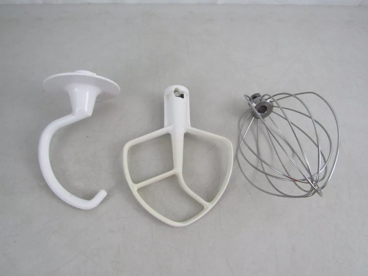 KitchenAid USA Dough Hook Whip Beater 3 Piece Attachment Set