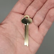 2x Ilco 1064L Key Blanks National Cabinet Lock Nickel Silver NOS