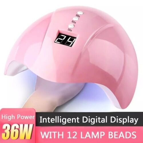 Spazzola unghie UV LED 36 W LED lampada gel luce polimerizzante acrilica professionale USB - Foto 1 di 7