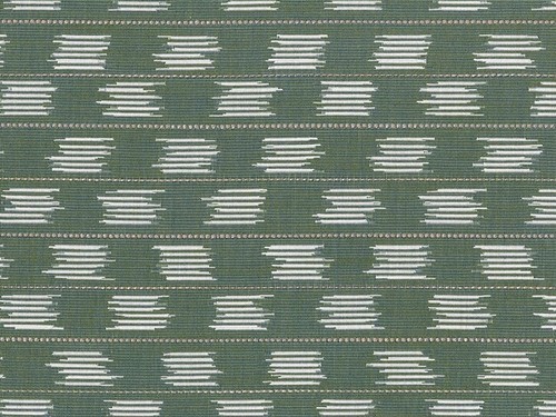 Tela a rayas Ikat para exteriores perennes - Willow Way / abeto azul 1,25 yardas 115-68 - Imagen 2 de 3