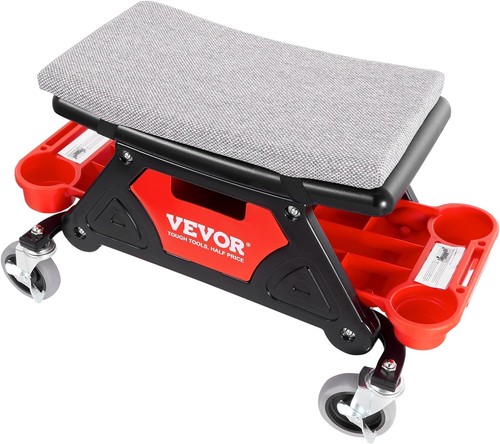 Mechanic Stool 300 LBS Capacity Garage Stool Gift for Men, Heavy Duty - Picture 9 of 12