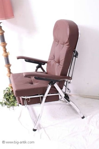 Ausgefallener Relax-Sessel / Relax Stuhl / Lederstuhl / Bett-Stuhl / Klappstuhl/ - Bild 7 von 24