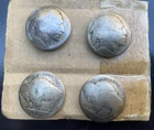Lot 4  Buffalo Nickels Fashioned into Clothing Accents Buttons cufflinks Unique