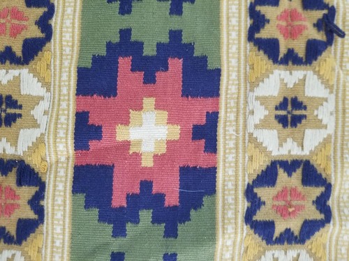 Vintage Beautiful Swedish Scandinavian Handwoven Wool Tapestry 127x44cm - Picture 9 of 16