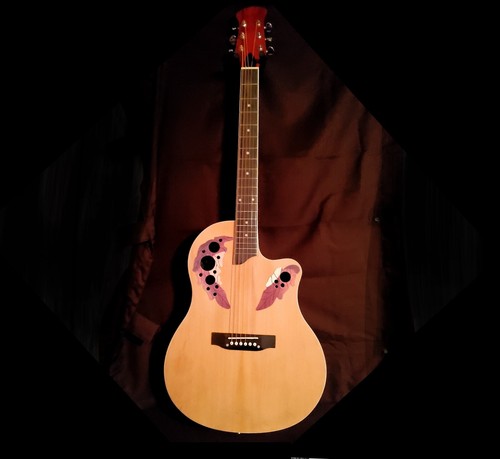 🎄FAST SHIPPING & FREE!🎄O Style Acoustic Guitar +Case/Gig Bag +Rosewood FB!