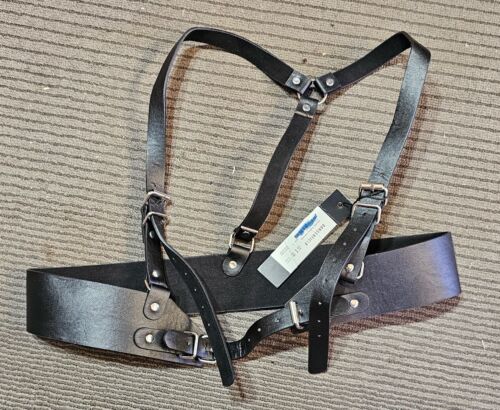 Dangerfield Black Double Buckle Harness Size S New RRP $38 Plus Free Postage - Picture 1 of 4