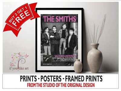 The Smiths Salford 1986 Concert Poster VII MULTI-PRINT - 3 FRAMED Options NEW