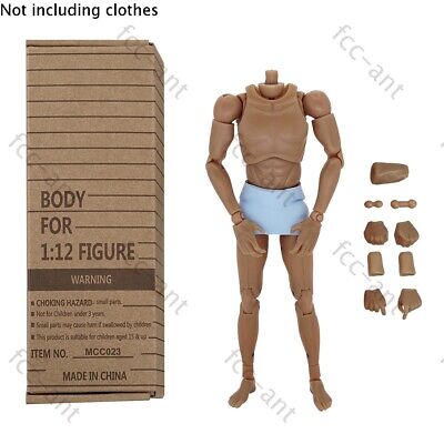 1/6 Scale Wide Shoulder Thin Waist Muscular Male Action Figures Body Skin